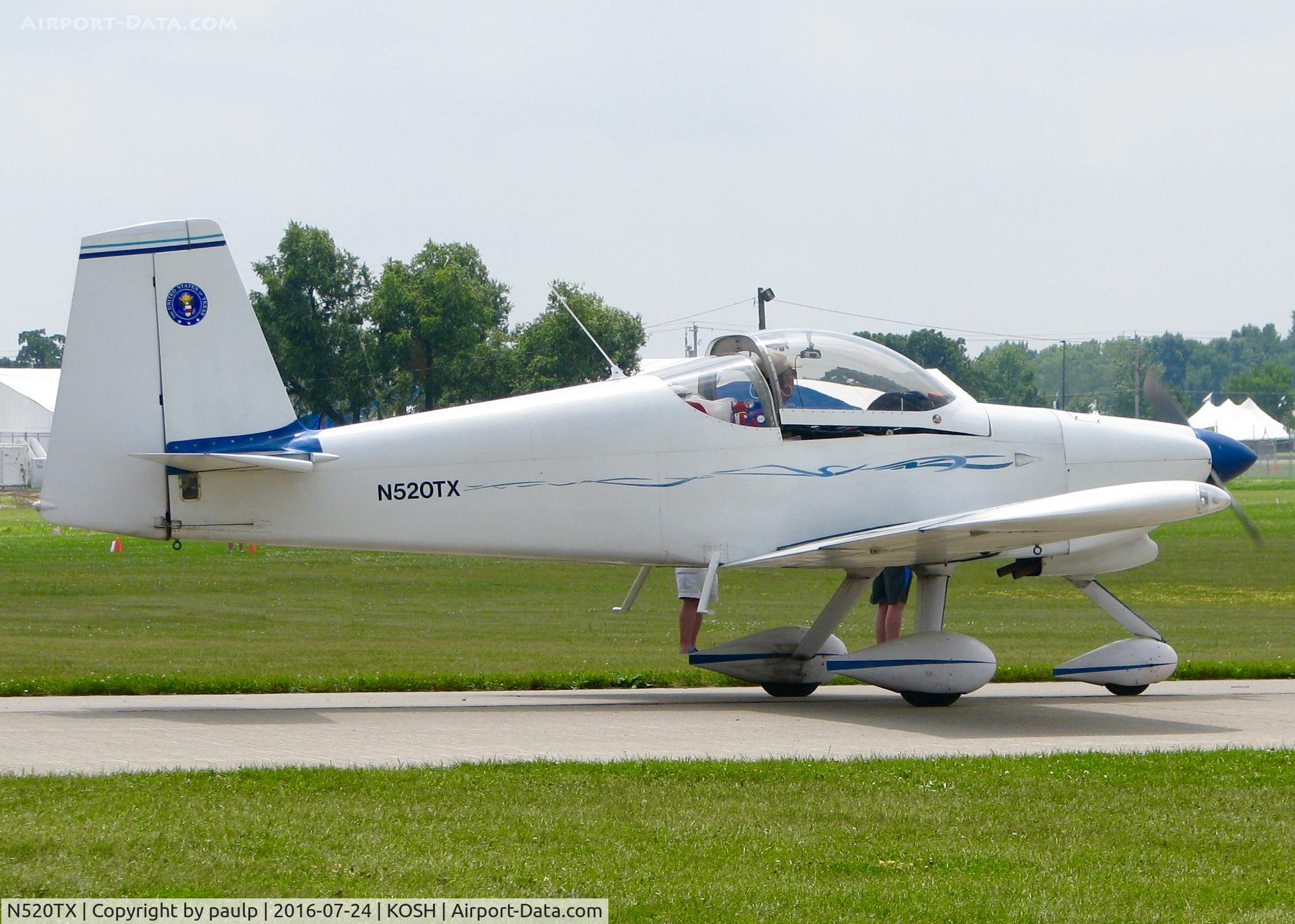 N520TX, 2004 Van's RV-7A C/N 71269, At AirVenture 2016.