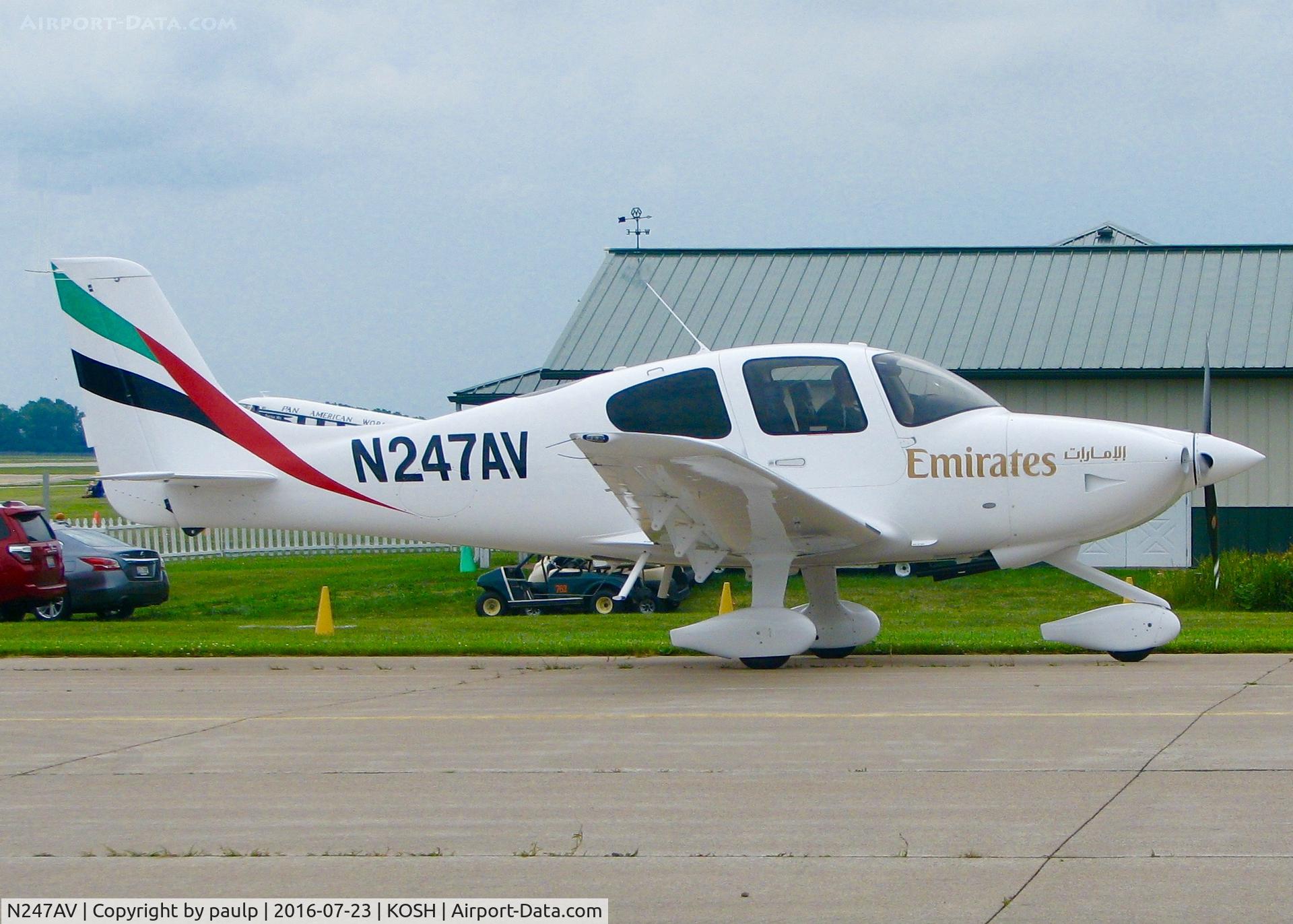 N247AV, 2016 Cirrus SR20 C/N 2311, At AirVenture 2016.