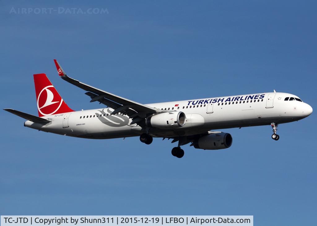 TC-JTD, 2015 Airbus A321-231 C/N 6822, Landing rwy 14R