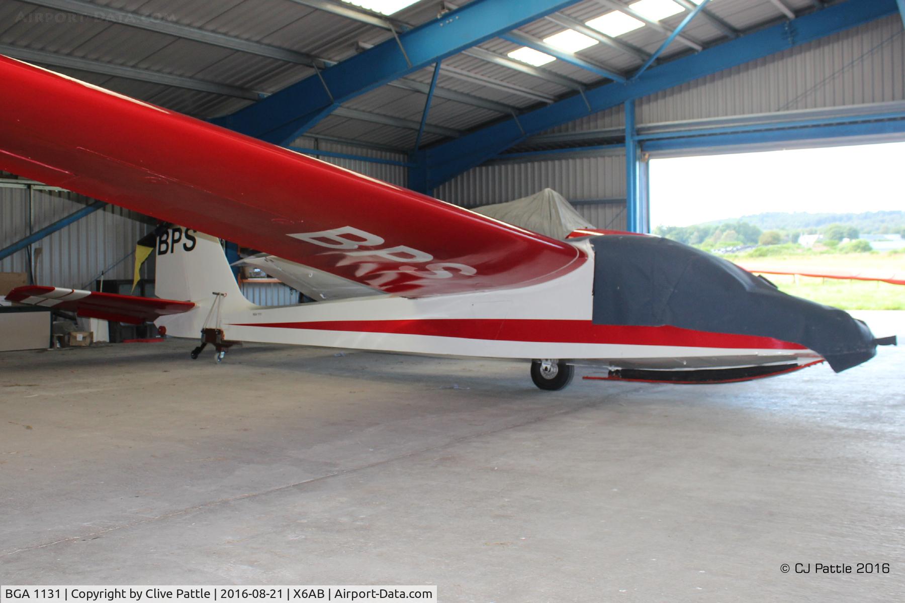 BGA 1131, 1961 Slingsby T.49 Capstan C/N 1399, Hangered at Aboyne