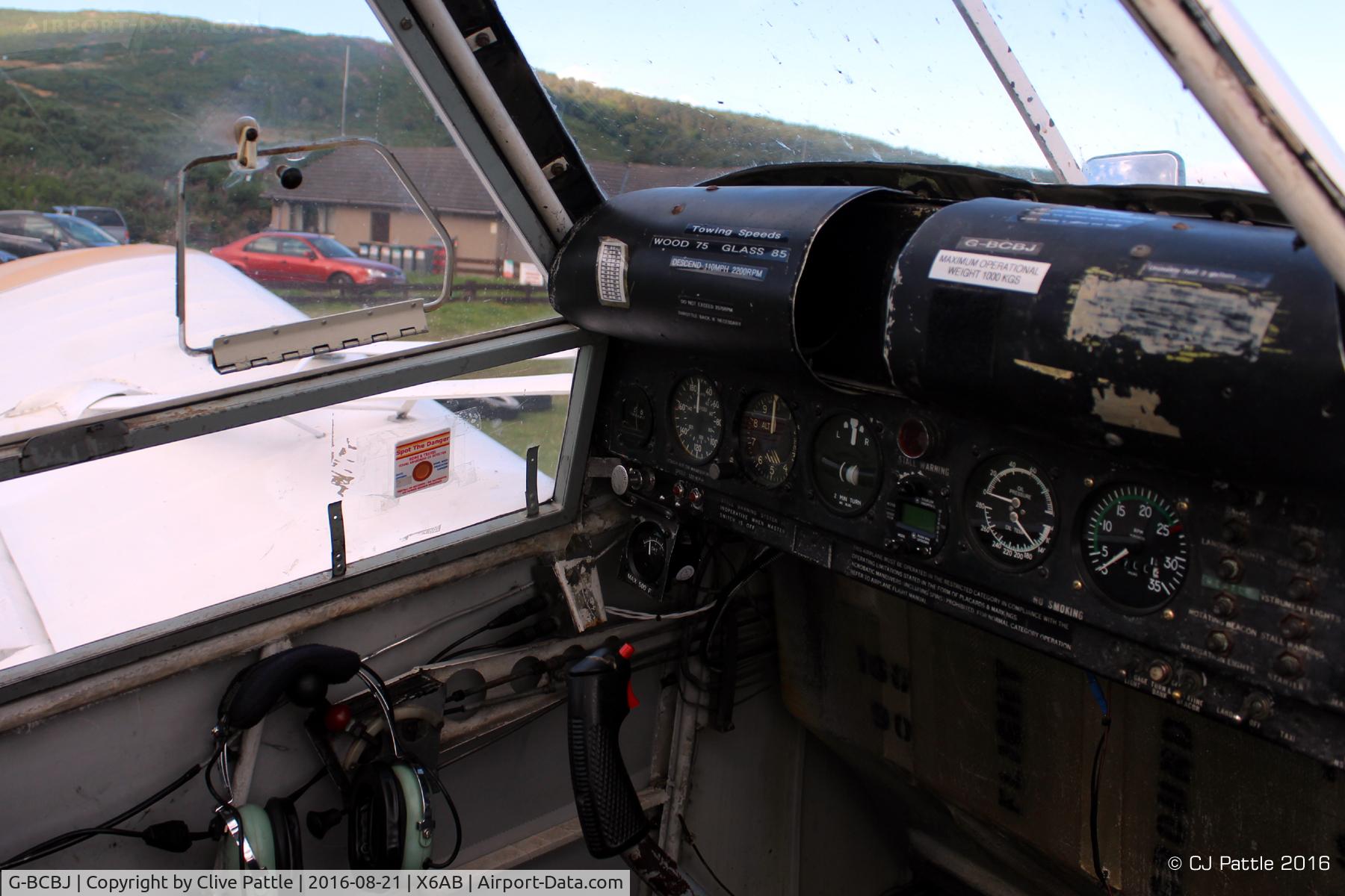 G-BCBJ, 1963 Piper PA-25-235 Pawnee C/N 25-2380/R, At Aboyne for Glider Towing duties - Cockpit view