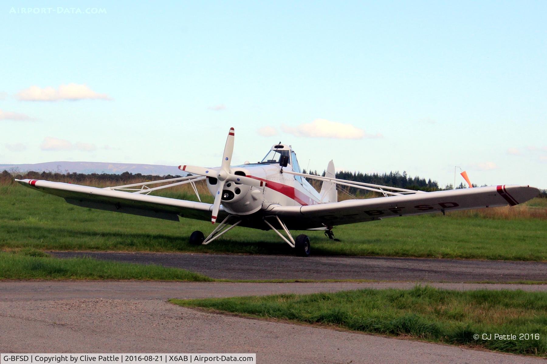 G-BFSD, 1976 Piper PA-25-235 Pawnee C/N 25-7656084, At Aboyne for Glider Towing duties