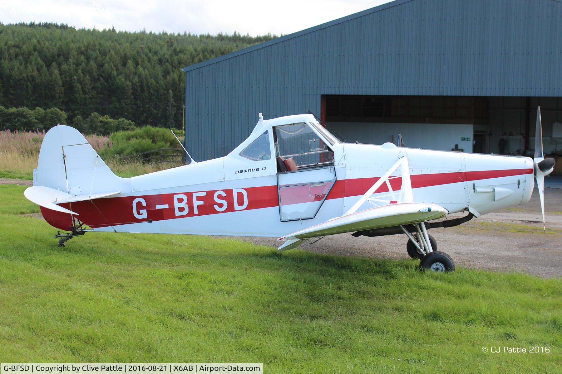 G-BFSD, 1976 Piper PA-25-235 Pawnee C/N 25-7656084, At Aboyne for Glider Towing duties