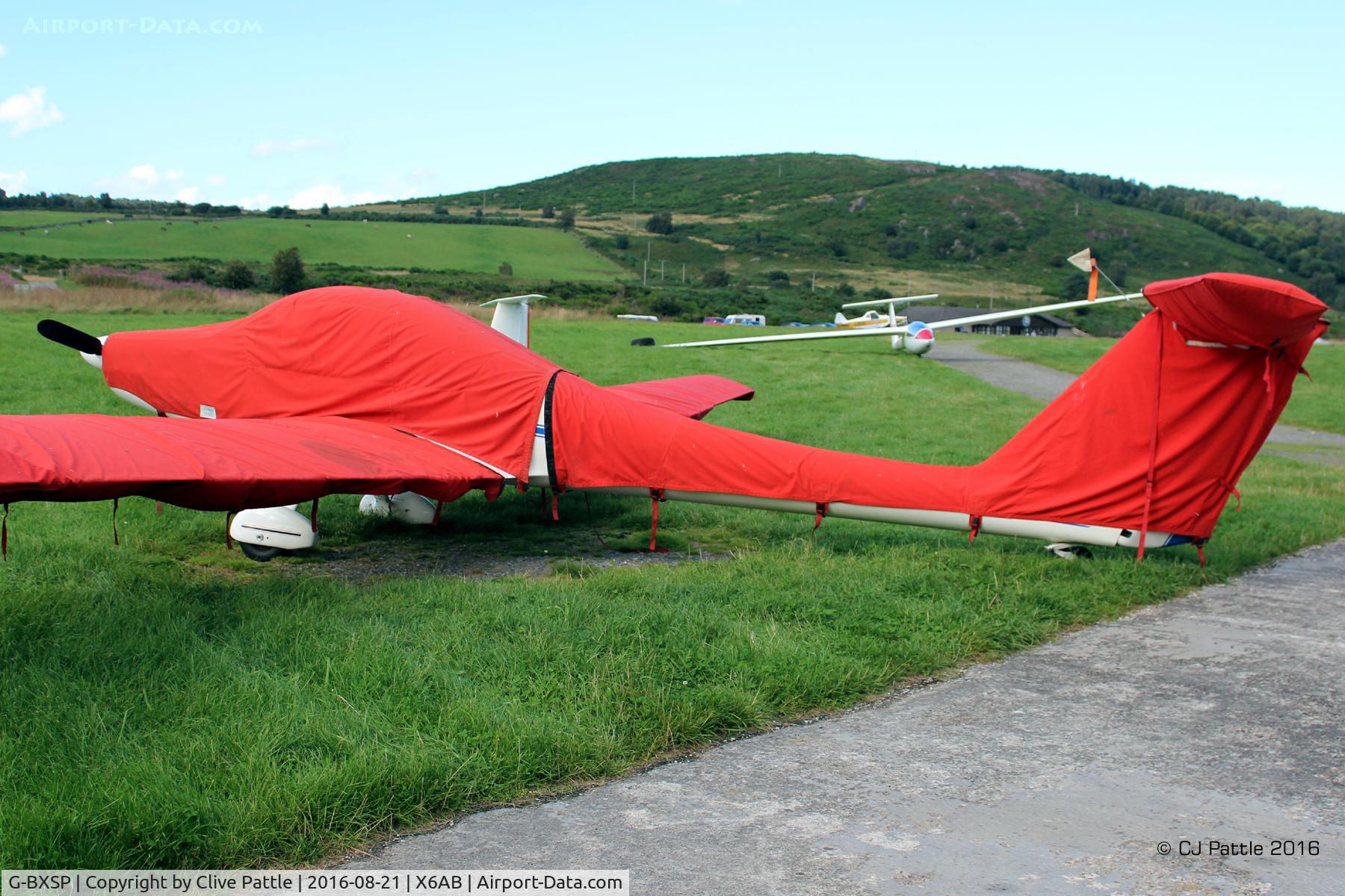 G-BXSP, 1985 Grob G-109B C/N 6335, Well wrapped up at Aboyne