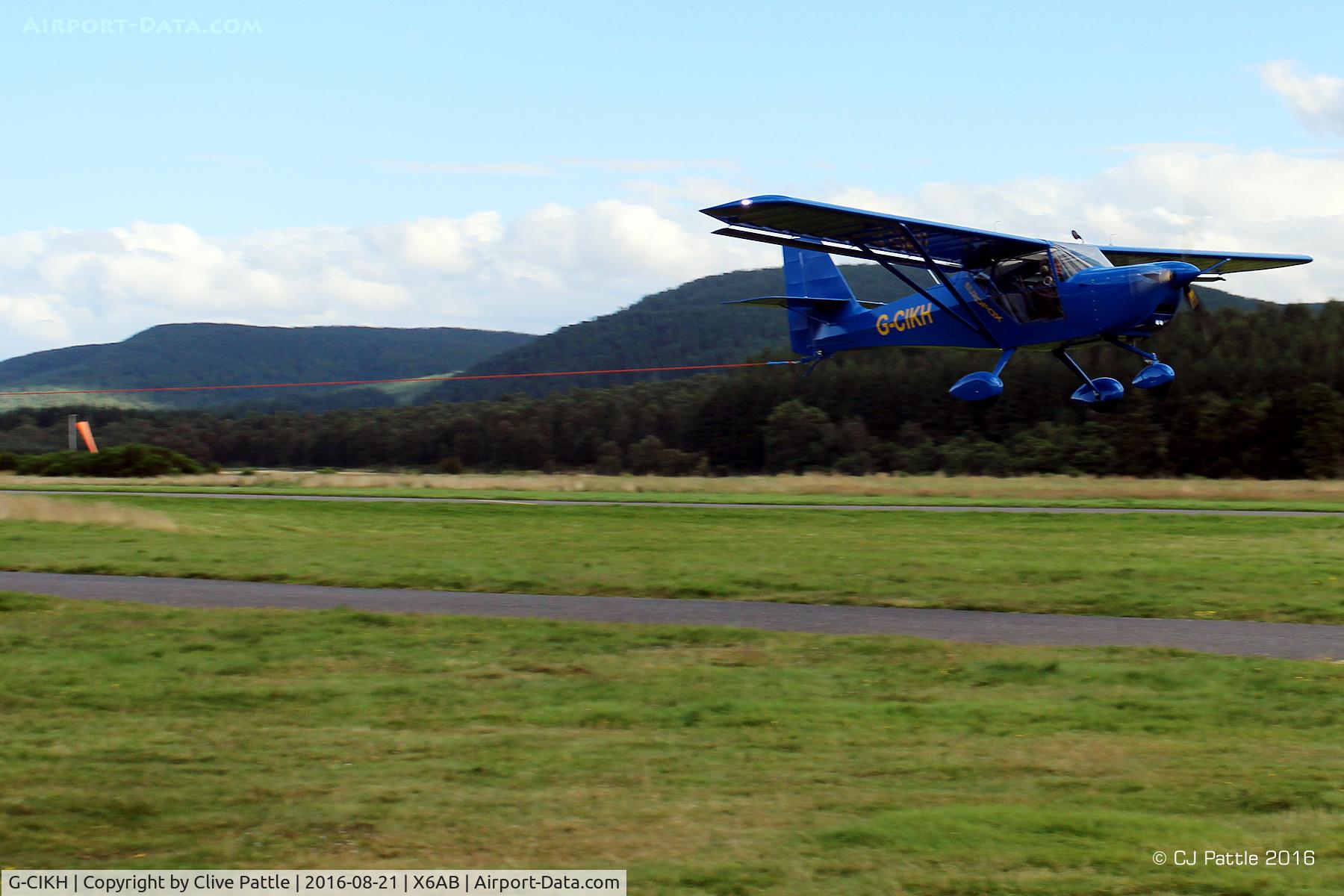 G-CIKH, 2014 Aeropro Eurofox 914 C/N LAA 376-15292, Employed on aero-tow duties at Aboyne, Royal Deeside, Scotland.
