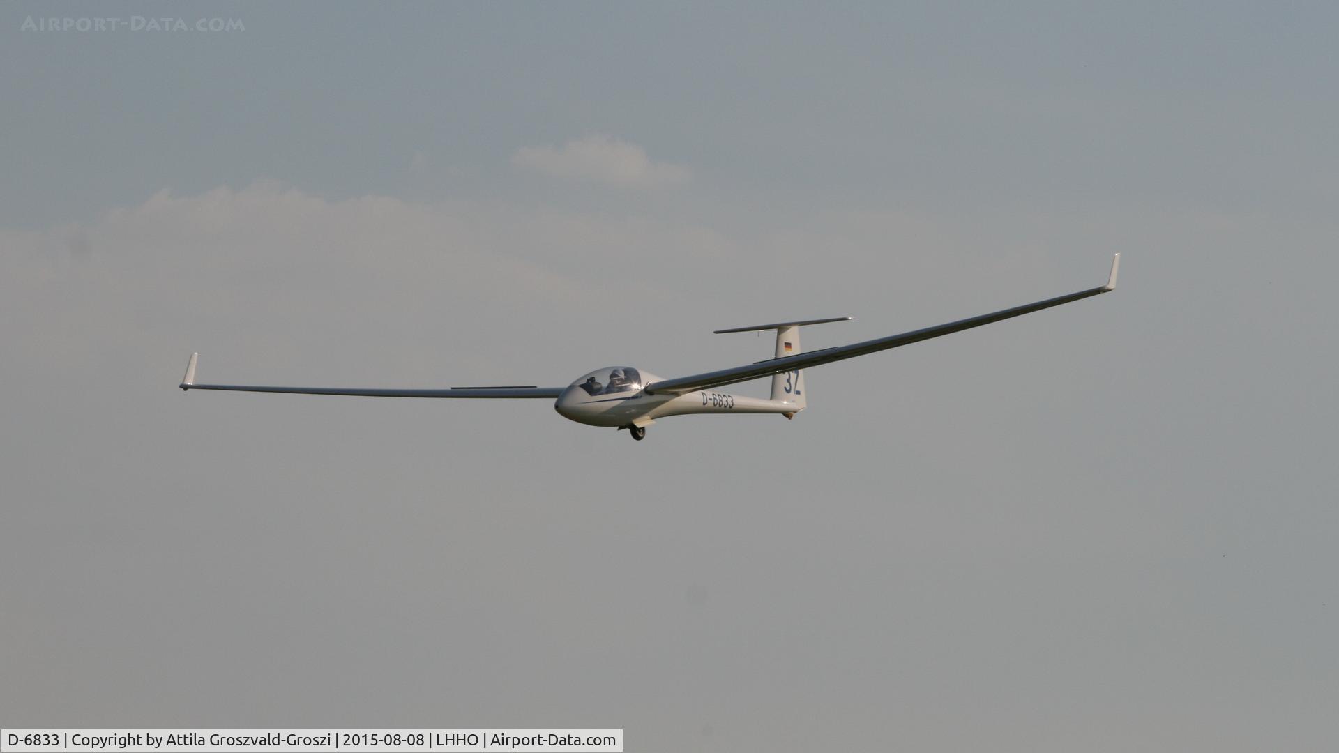 D-6833, 1979 Rolladen-Schneider LS-3a C/N 3338, Hajdúszoboszló Airport, Hungary - 60. Hungary Gliding National Championship and third Civis Thermal Cup, 2015