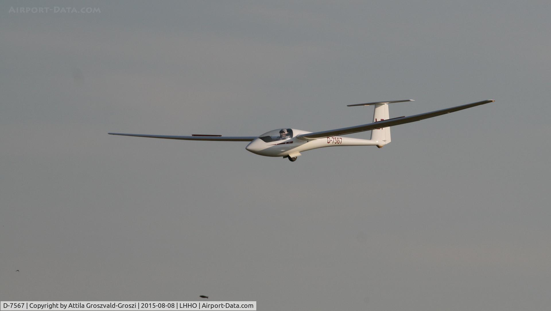 D-7567, 1978 Schleicher ASW 19B C/N 19134, Hajdúszoboszló Airport, Hungary - 60. Hungary Gliding National Championship and third Civis Thermal Cup, 2015