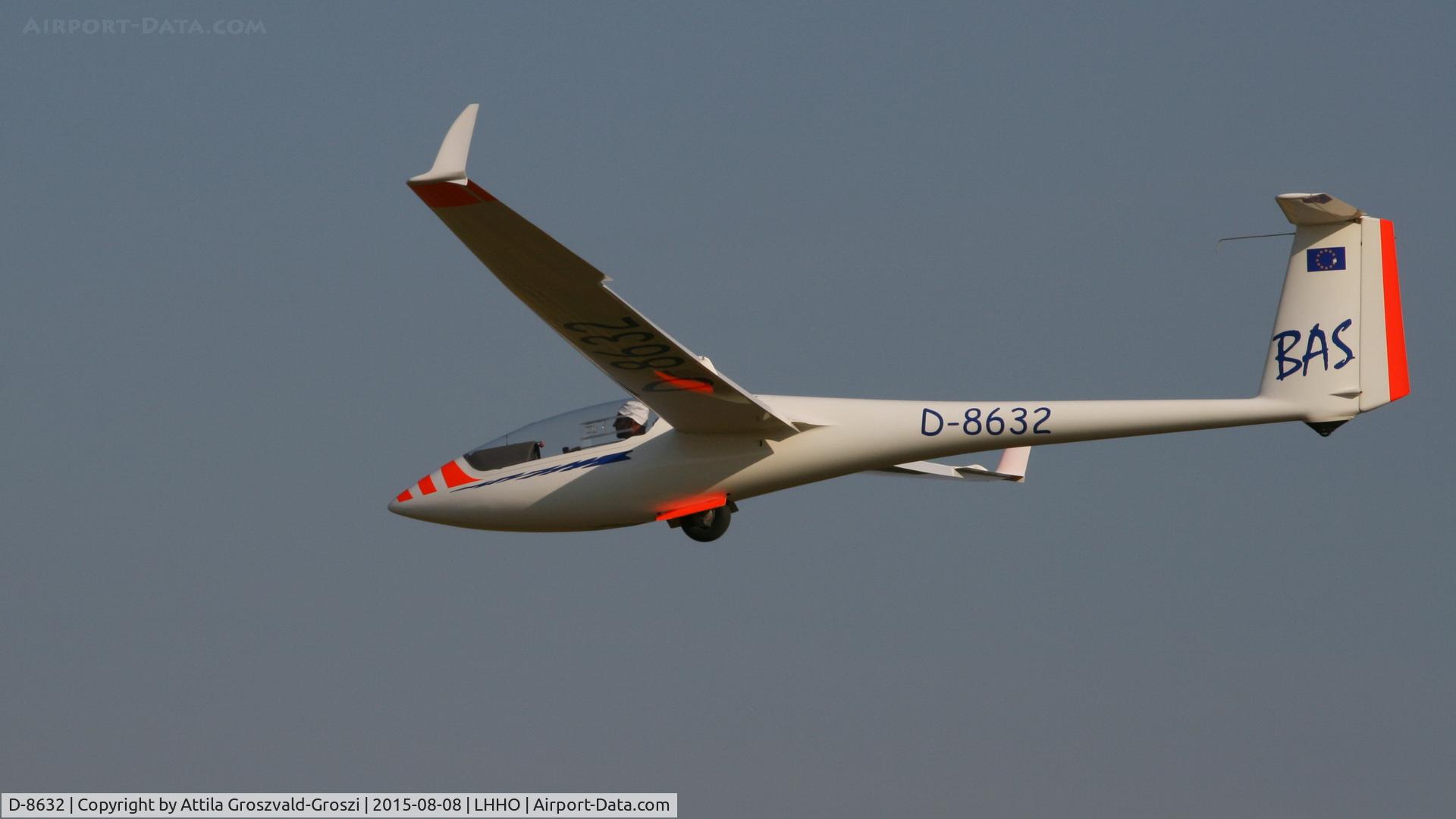 D-8632, 1986 Schleicher ASW-20 C/N 20591, Hajdúszoboszló Airport, Hungary - 60. Hungary Gliding National Championship and third Civis Thermal Cup, 2015