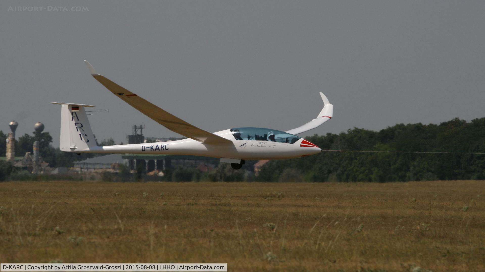D-KARC, 2009 Schempp-Hirth Arcus T C/N 1, Hajdúszoboszló Airport, Hungary - 60. Hungary Gliding National Championship and third Civis Thermal Cup, 2015