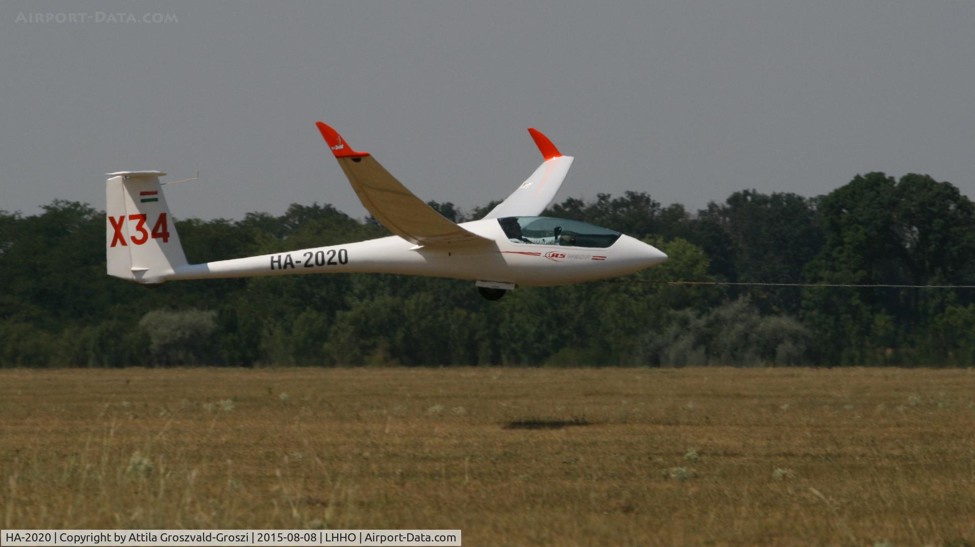 HA-2020, Schleicher ASW-20F C/N 20134, Hajdúszoboszló Airport, Hungary - 60. Hungary Gliding National Championship and third Civis Thermal Cup, 2015