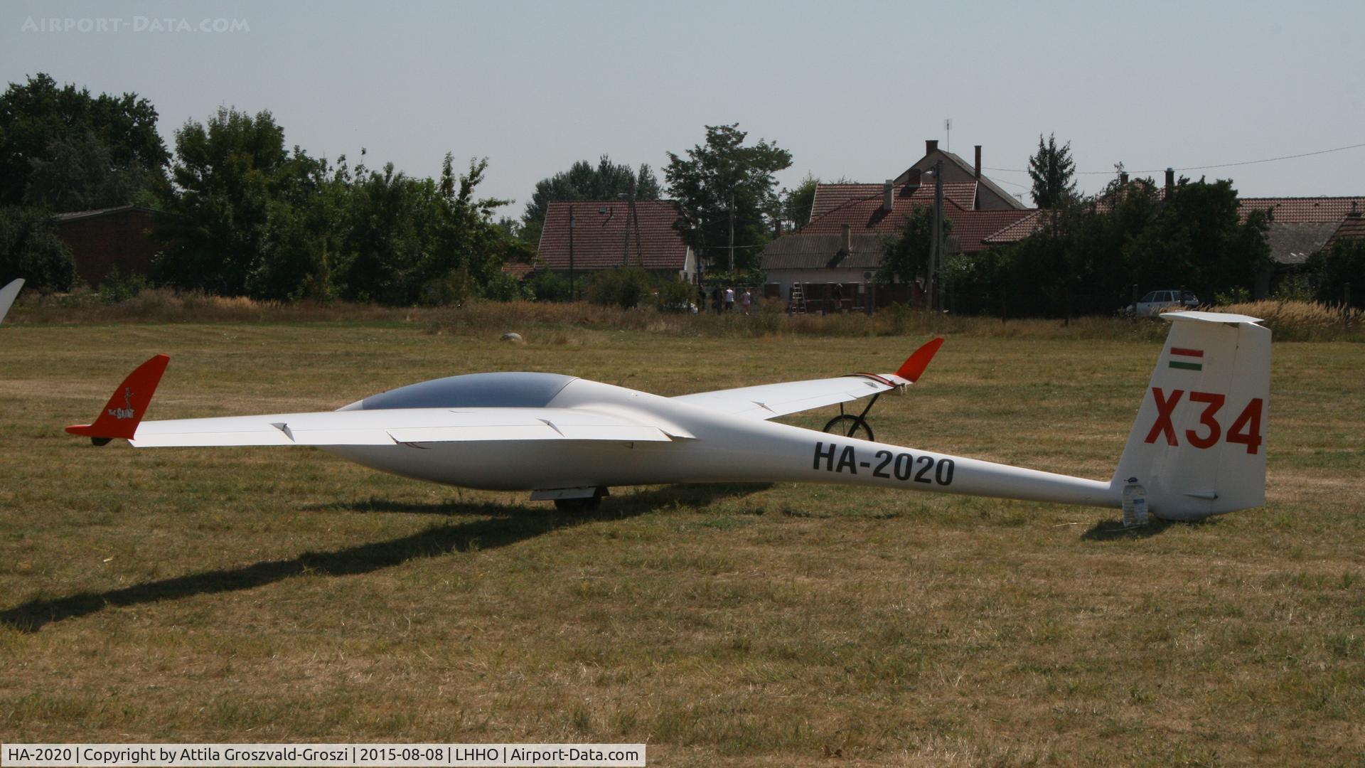HA-2020, Schleicher ASW-20F C/N 20134, Hajdúszoboszló Airport, Hungary - 60. Hungary Gliding National Championship and third Civis Thermal Cup, 2015