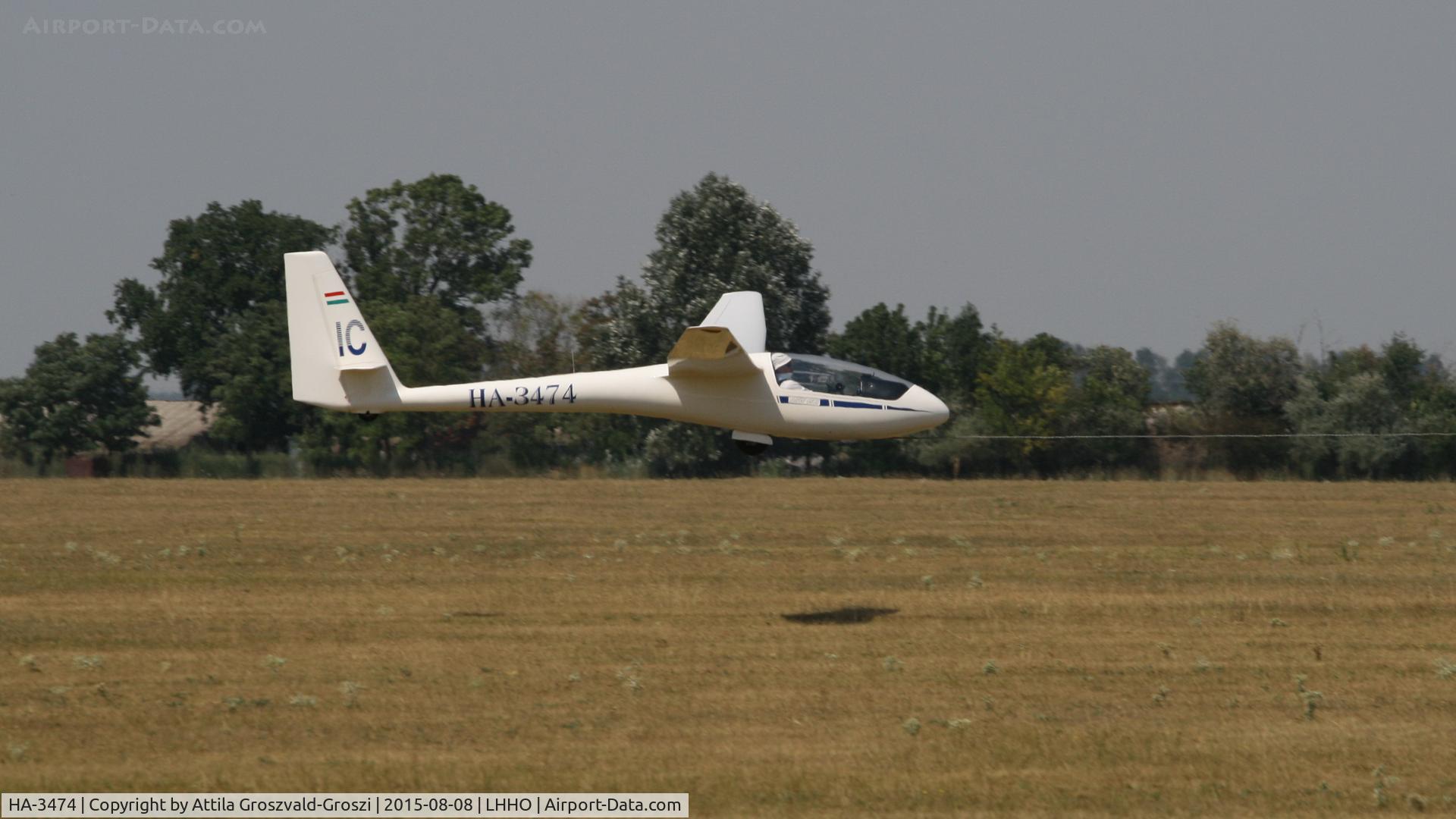 HA-3474, 1974 Schleicher ASW-15B C/N 15375, Hajdúszoboszló Airport, Hungary - 60. Hungary Gliding National Championship and third Civis Thermal Cup, 2015