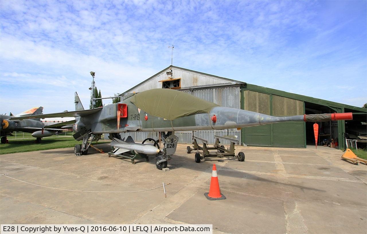 E28, Sepecat Jaguar E C/N E28, Sepecat Jaguar E, Musée Européen de l'Aviation de Chasse, Montélimar-Ancône airfield (LFLQ)