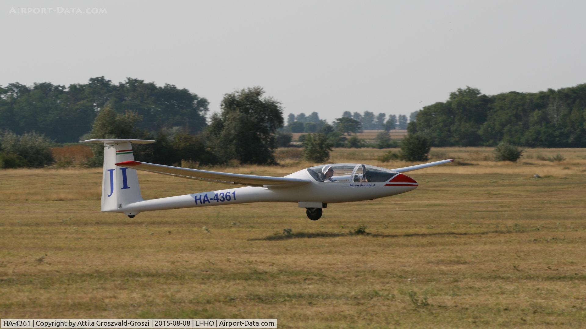 HA-4361, 1976 PZL-Bielsko SZD-41A Jantar Standard C/N B-692, Hajdúszoboszló Airport, Hungary - 60. Hungary Gliding National Championship and third Civis Thermal Cup, 2015