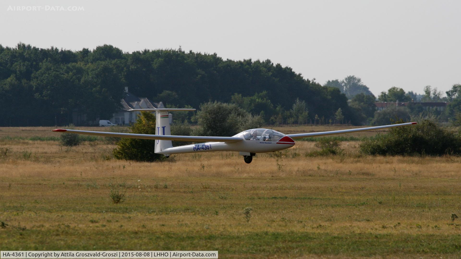 HA-4361, 1976 PZL-Bielsko SZD-41A Jantar Standard C/N B-692, Hajdúszoboszló Airport, Hungary - 60. Hungary Gliding National Championship and third Civis Thermal Cup, 2015