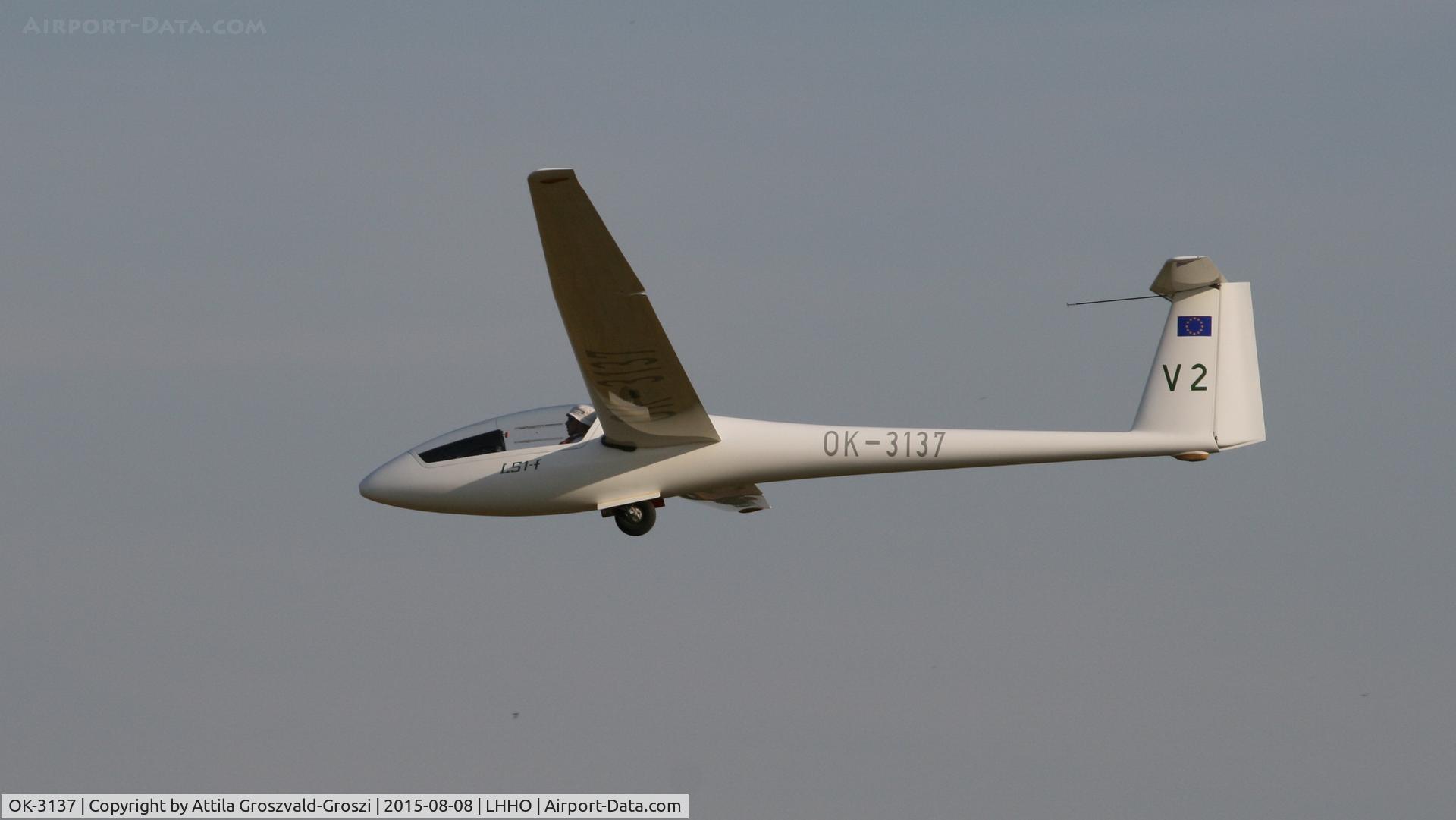 OK-3137, 1975 Rolladen-Schneider LS-1f C/N 379, Hajdúszoboszló Airport, Hungary - 60. Hungary Gliding National Championship and third Civis Thermal Cup, 2015