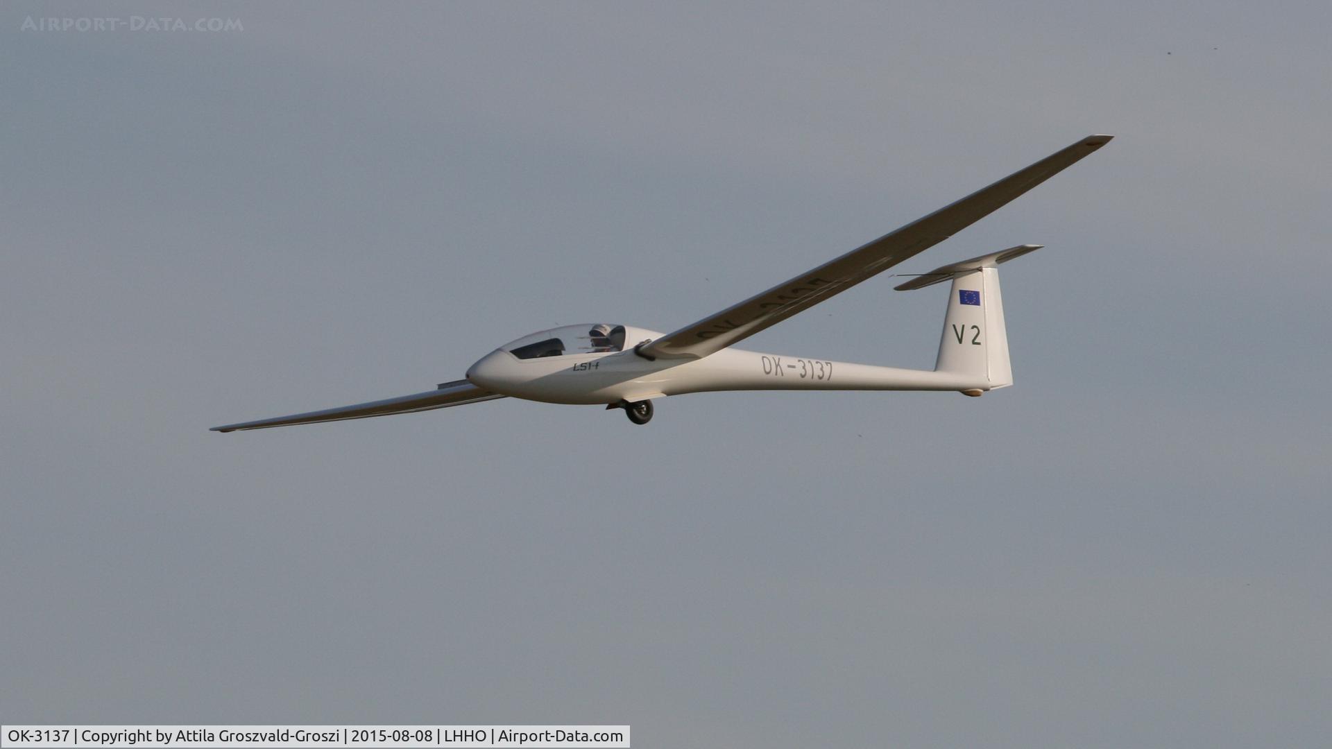 OK-3137, 1975 Rolladen-Schneider LS-1f C/N 379, Hajdúszoboszló Airport, Hungary - 60. Hungary Gliding National Championship and third Civis Thermal Cup, 2015