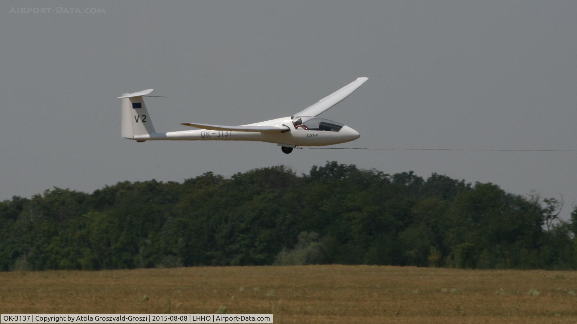 OK-3137, 1975 Rolladen-Schneider LS-1f C/N 379, Hajdúszoboszló Airport, Hungary - 60. Hungary Gliding National Championship and third Civis Thermal Cup, 2015