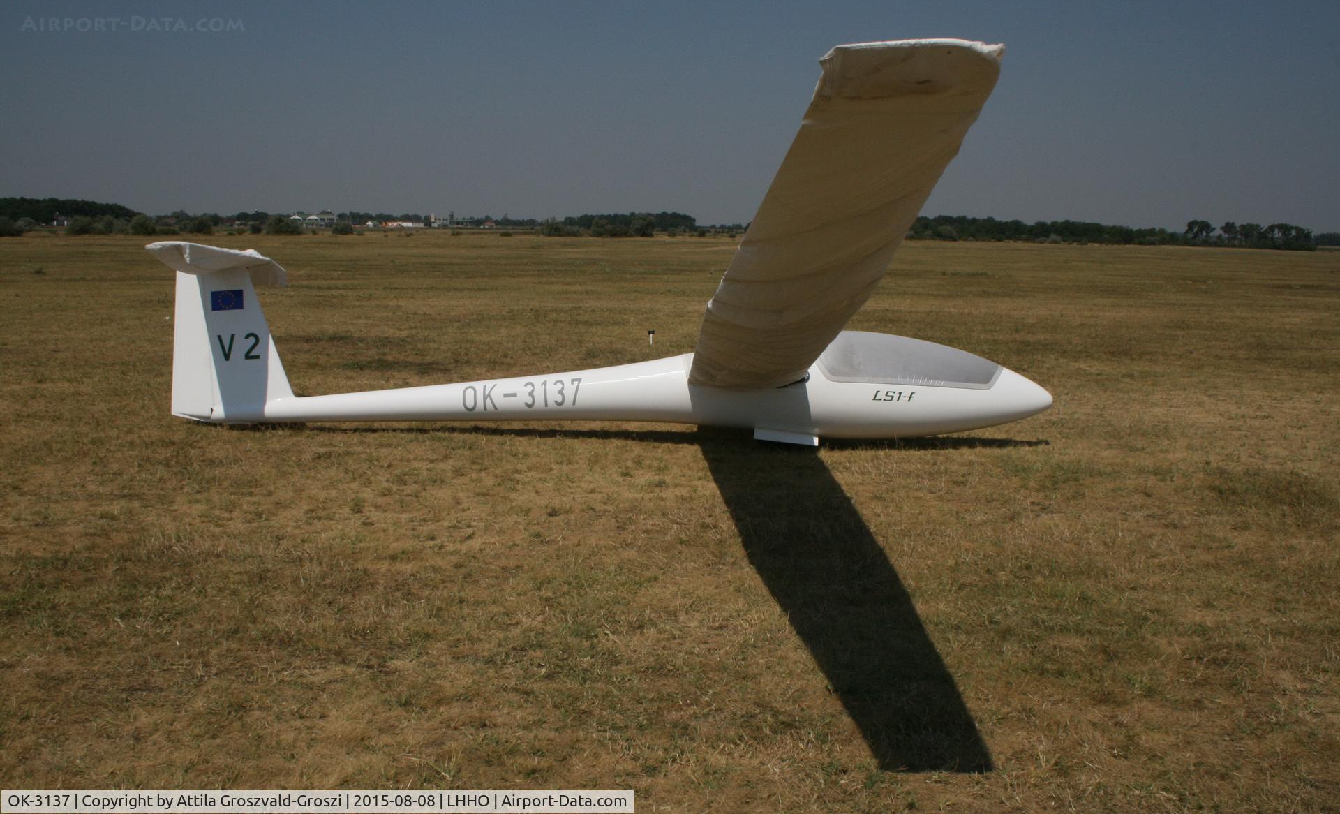 OK-3137, 1975 Rolladen-Schneider LS-1f C/N 379, Hajdúszoboszló Airport, Hungary - 60. Hungary Gliding National Championship and third Civis Thermal Cup, 2015