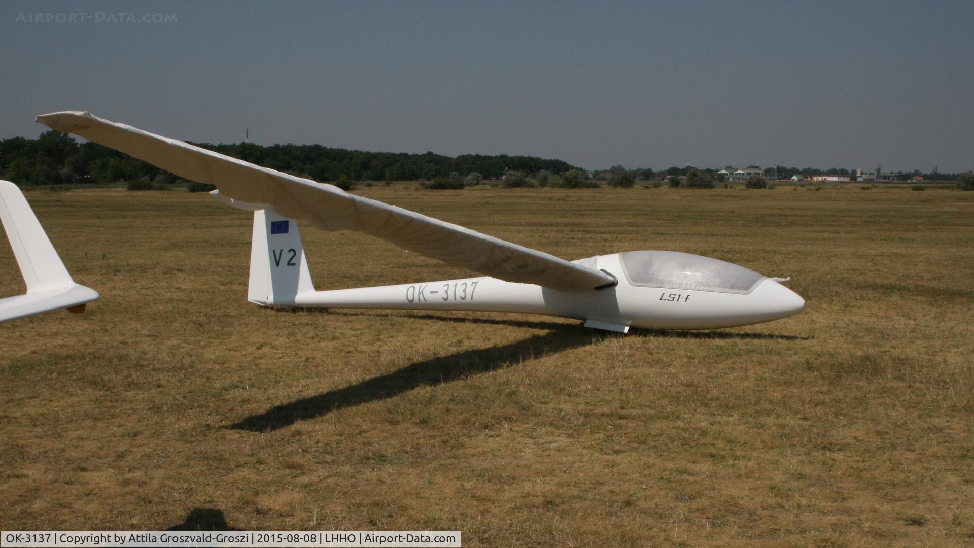OK-3137, 1975 Rolladen-Schneider LS-1f C/N 379, Hajdúszoboszló Airport, Hungary - 60. Hungary Gliding National Championship and third Civis Thermal Cup, 2015
