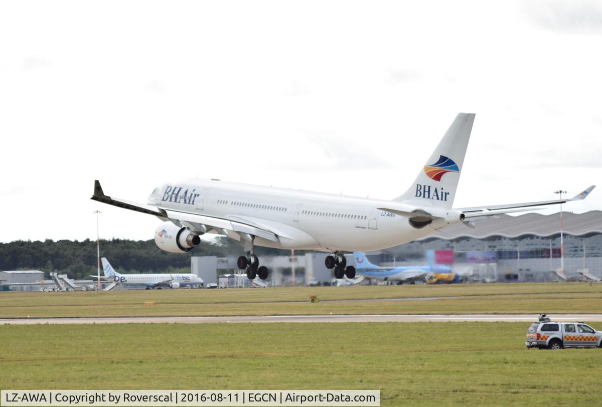 LZ-AWA, 1999 Airbus A330-223 C/N 255, LZ-AWA operating the Balkan Holidays flight to DSA.