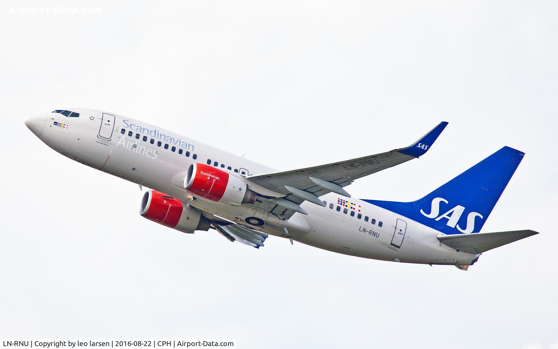 LN-RNU, 2009 Boeing 737-783 C/N 34548, Copenhagen 22.8.16