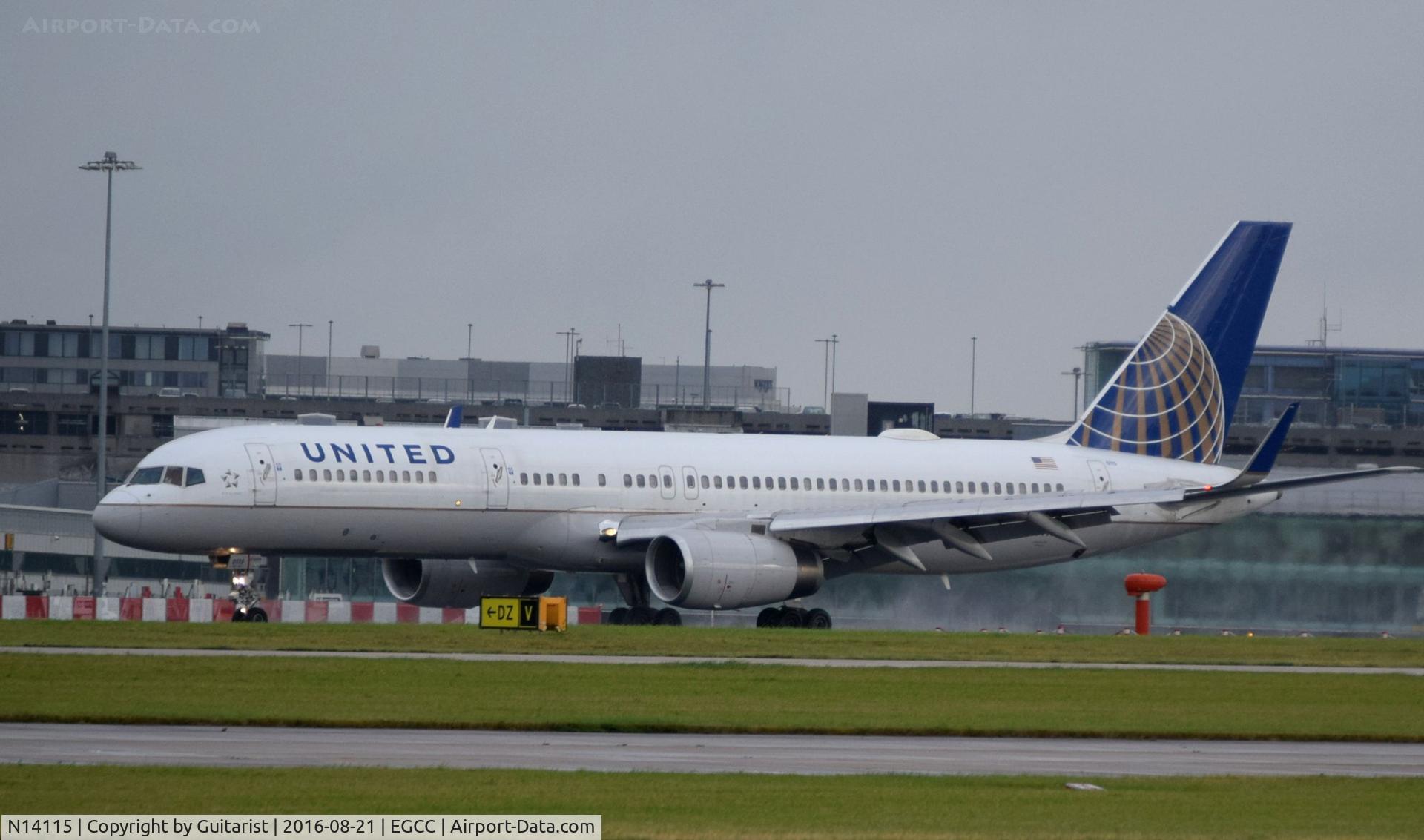 N14115, 1995 Boeing 757-224 C/N 27557, At Manchester