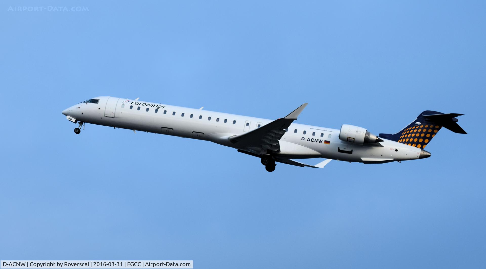 D-ACNW, 2011 Bombardier CRJ-900LR (CL-600-2D24) C/N 15269, D-ACNW departing MAN.