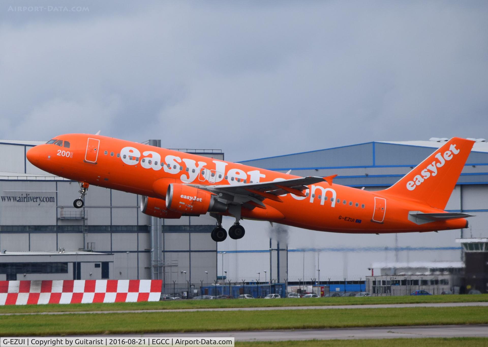 G-EZUI, 2011 Airbus A320-214 C/N 4721, At Manchester