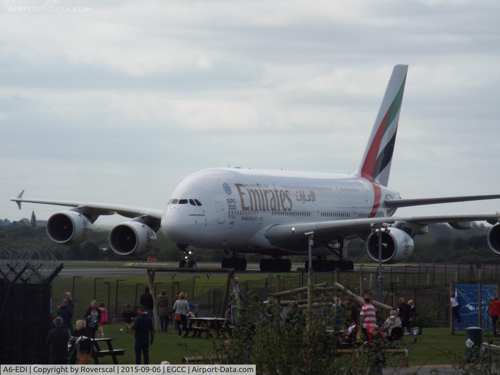 A6-EDI, 2009 Airbus A380-861 C/N 028, A6-EDI arriving at MAN.