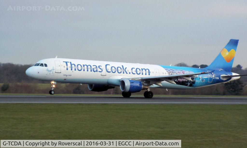 G-TCDA, 2003 Airbus A321-211 C/N 2060, G-TCDA departing MAN.