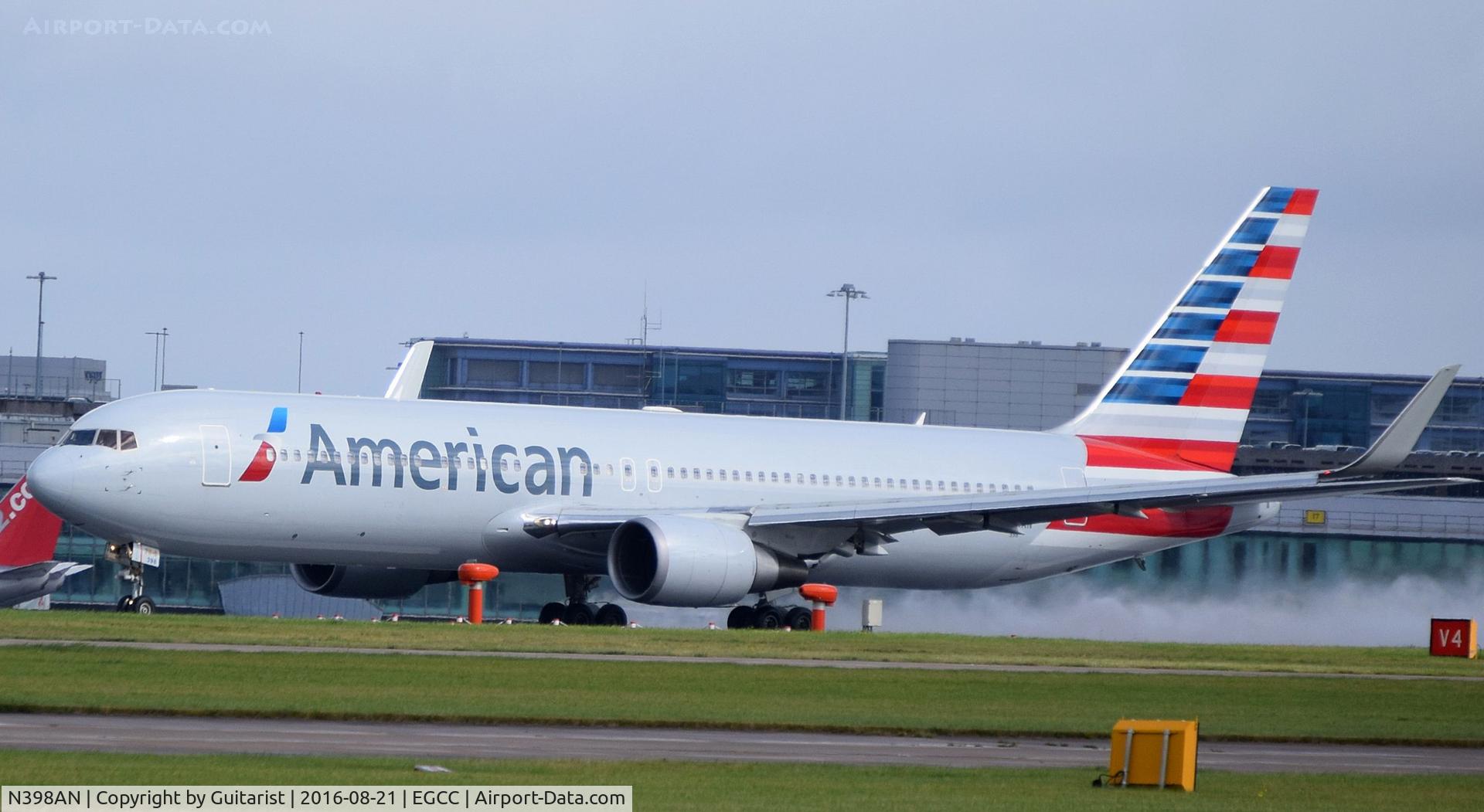 N398AN, 1999 Boeing 767-323ER C/N 29605, At Manchester
