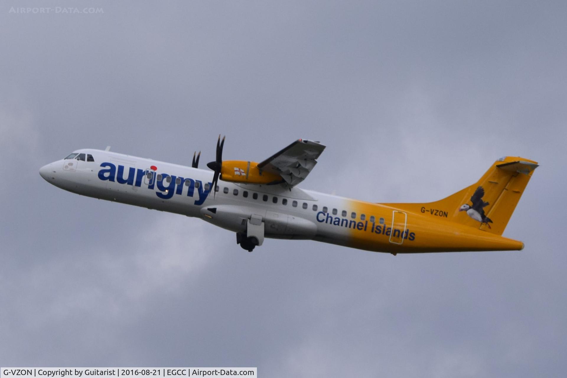 G-VZON, 2009 ATR 72-212A C/N 853, At Manchester