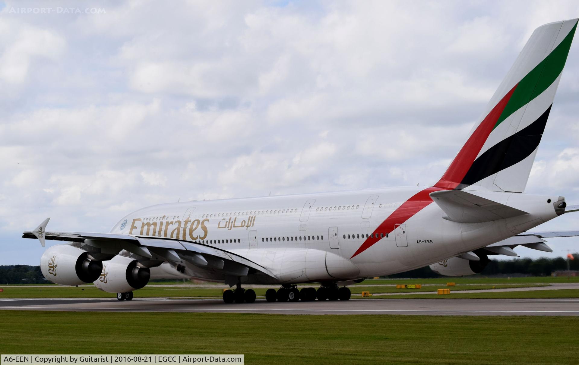 A6-EEN, 2013 Airbus A380-861 C/N 135, At Manchester