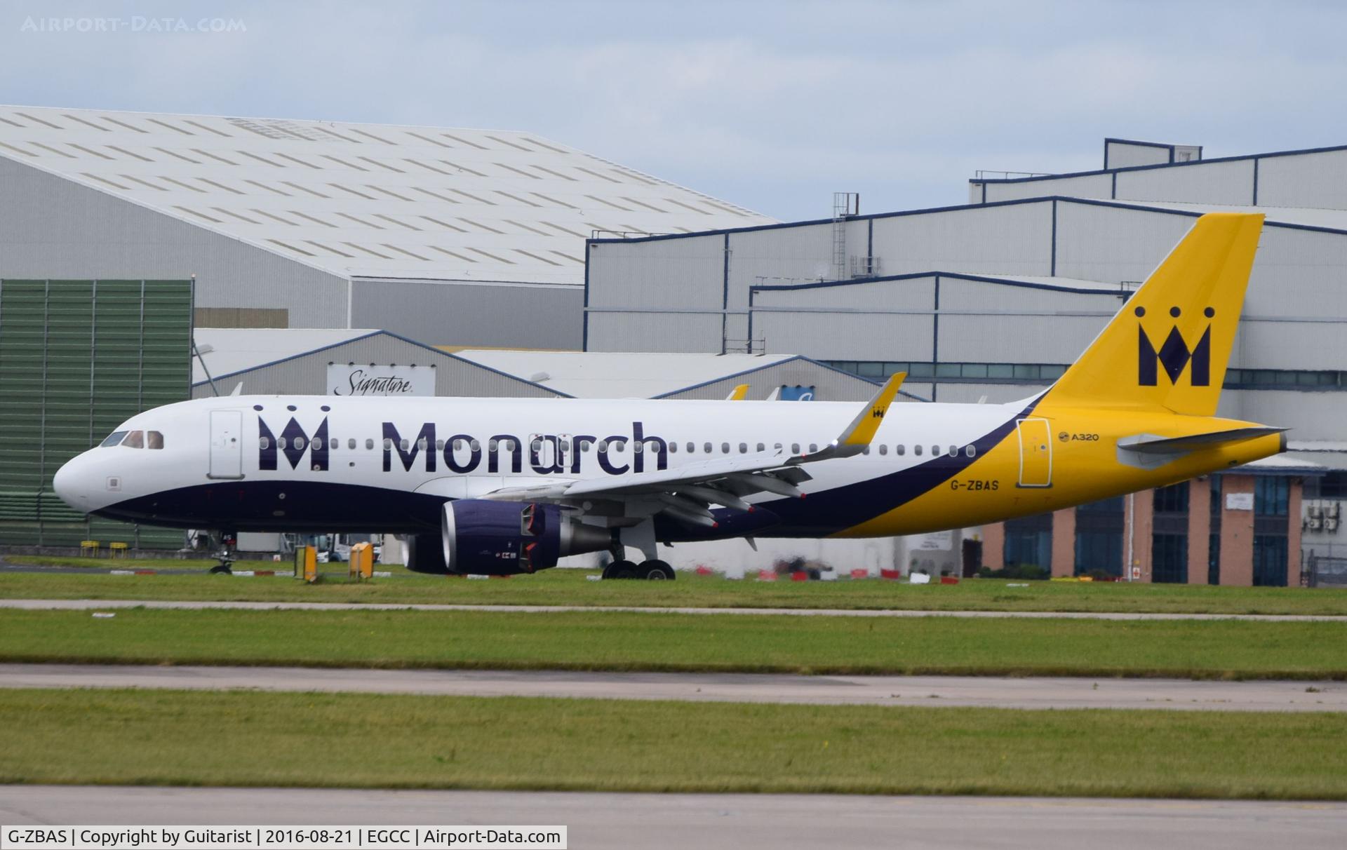 G-ZBAS, 2015 Airbus A320-214 C/N 6550, At Manchester