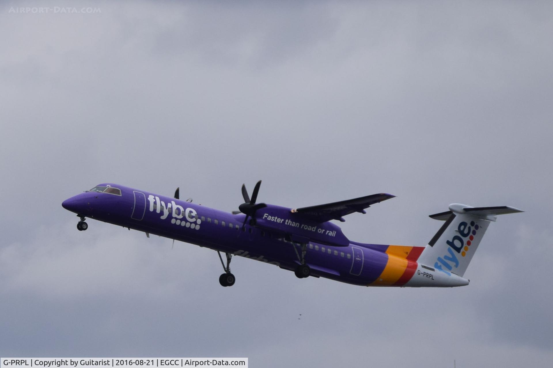 G-PRPL, 2011 Bombardier DHC-8-402 Dash 8 C/N 4380, At Manchester