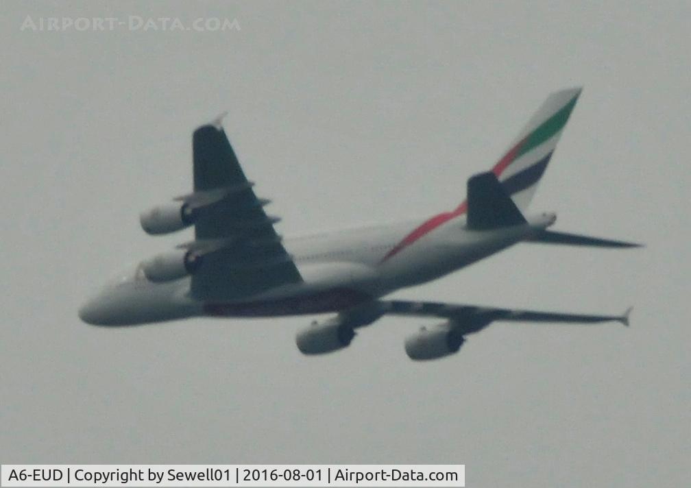 A6-EUD, 2016 Airbus A380-861 C/N 216, Overhead