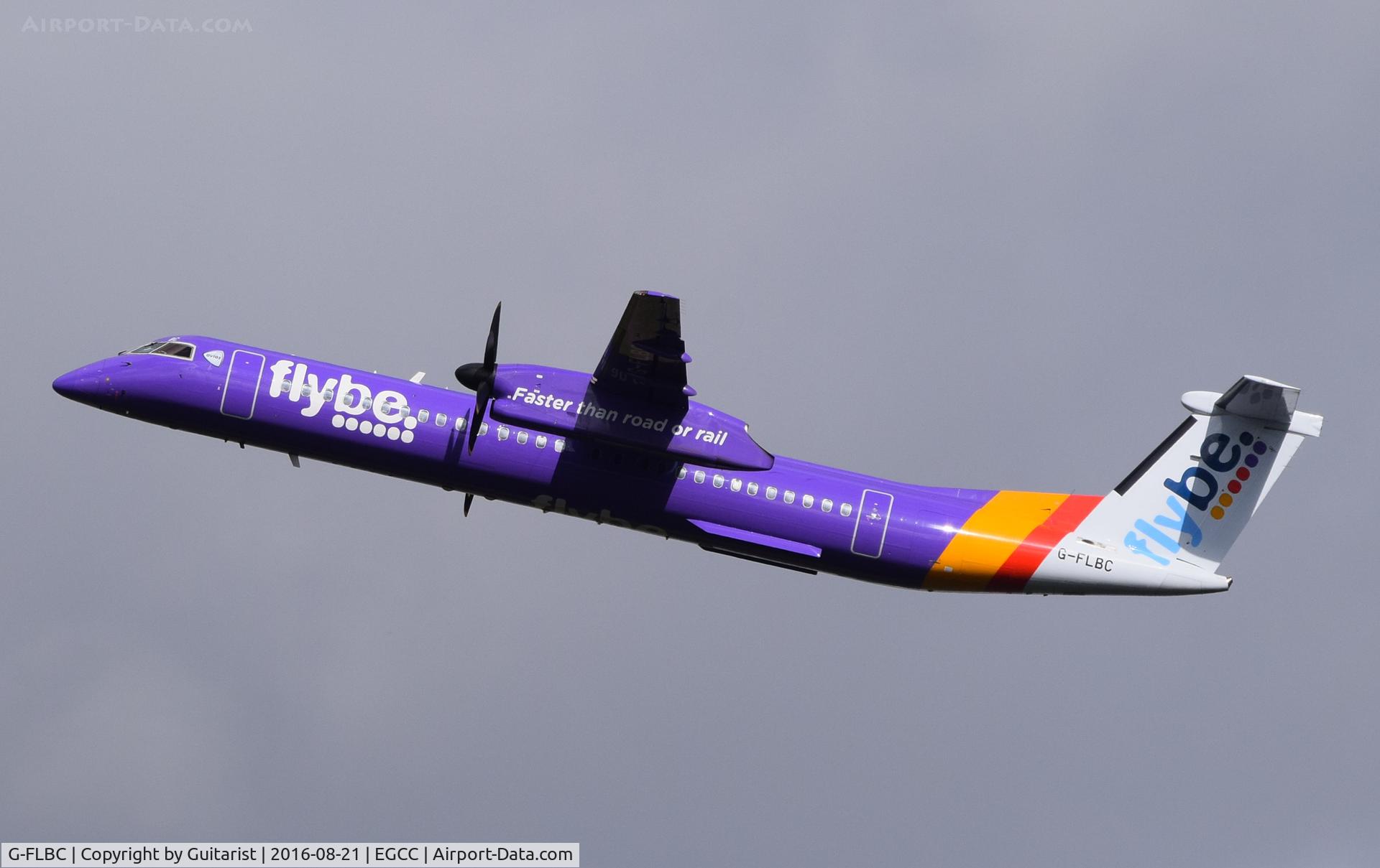 G-FLBC, 2009 De Havilland Canada DHC-8-402Q Dash 8 C/N 4257, At Manchester