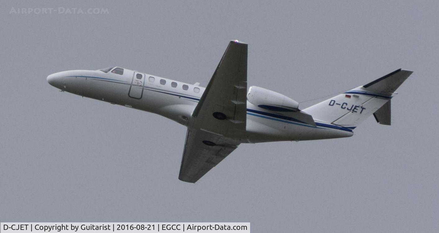 D-CJET, 2010 Cessna 525B CitationJet CJ3 C/N 525B-0349, At Manchester