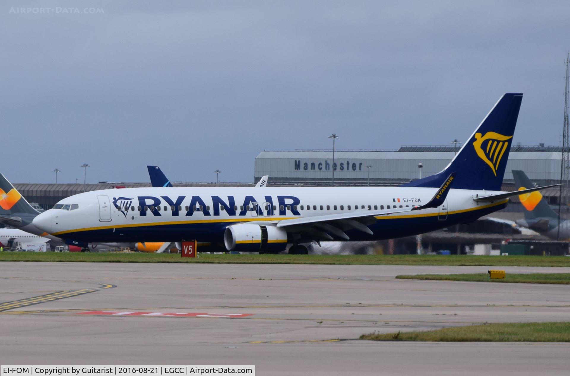 EI-FOM, 2016 Boeing 737-8AS C/N 44720, At Manchester
