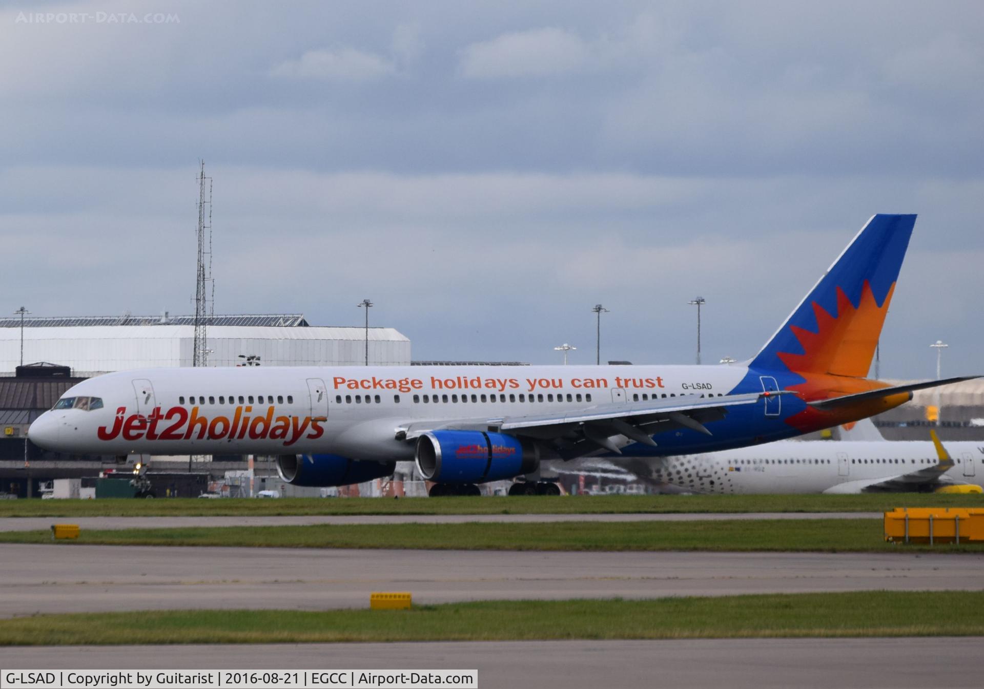 G-LSAD, 1989 Boeing 757-236 C/N 24397, At Manchester