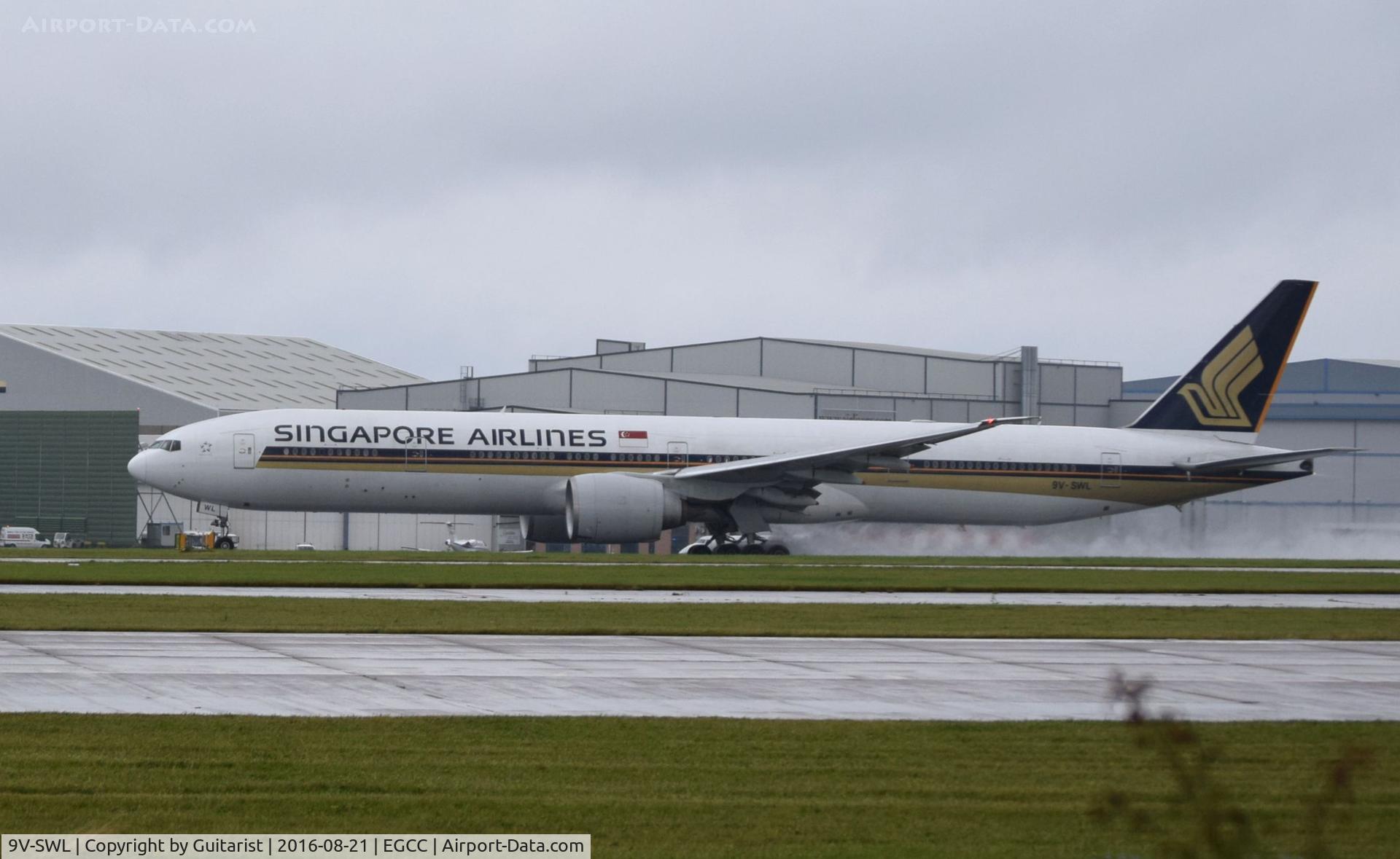 9V-SWL, 2007 Boeing 777-312/ER C/N 34577, At Manchester