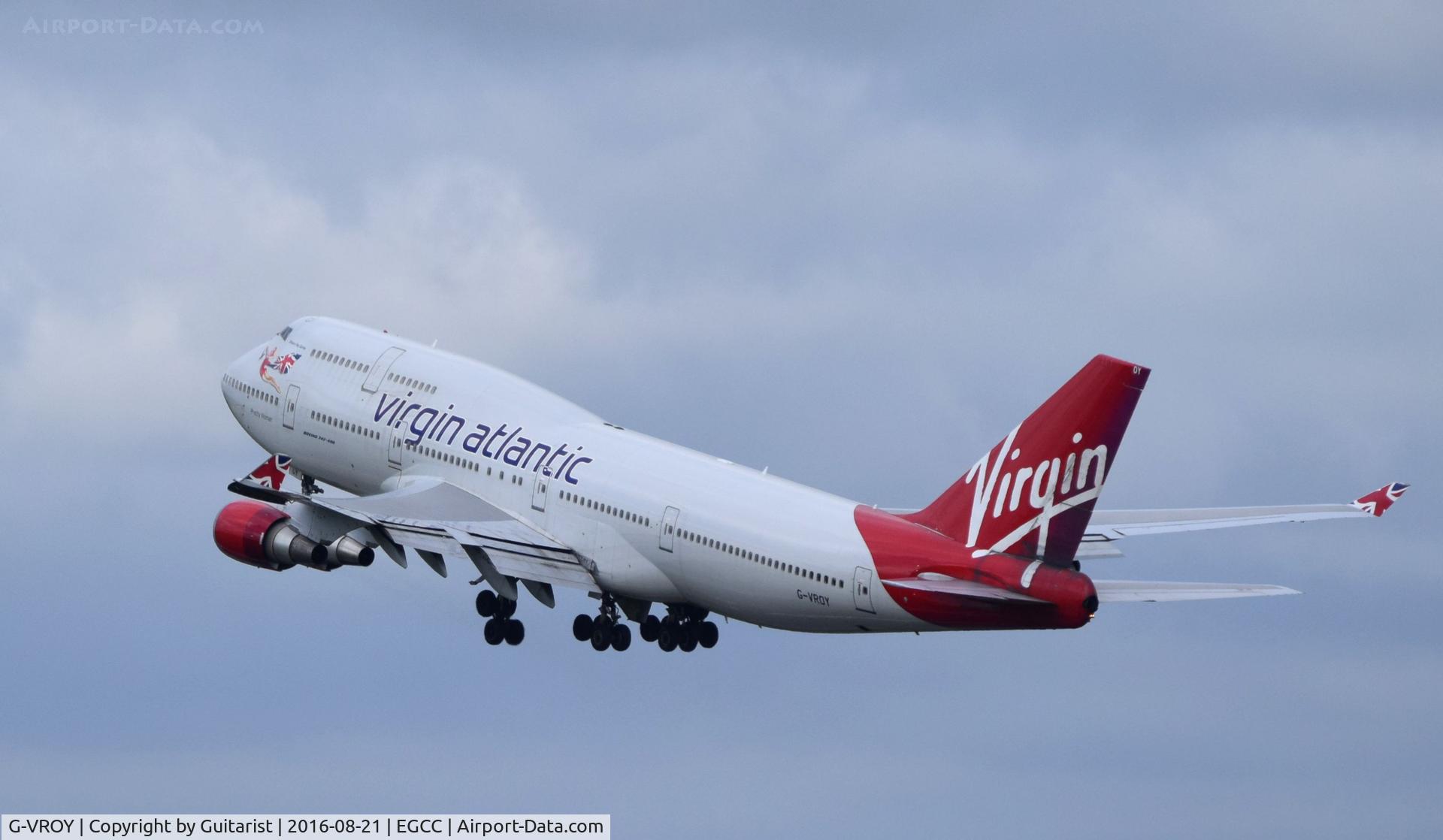 G-VROY, 2001 Boeing 747-443 C/N 32340, At Manchester