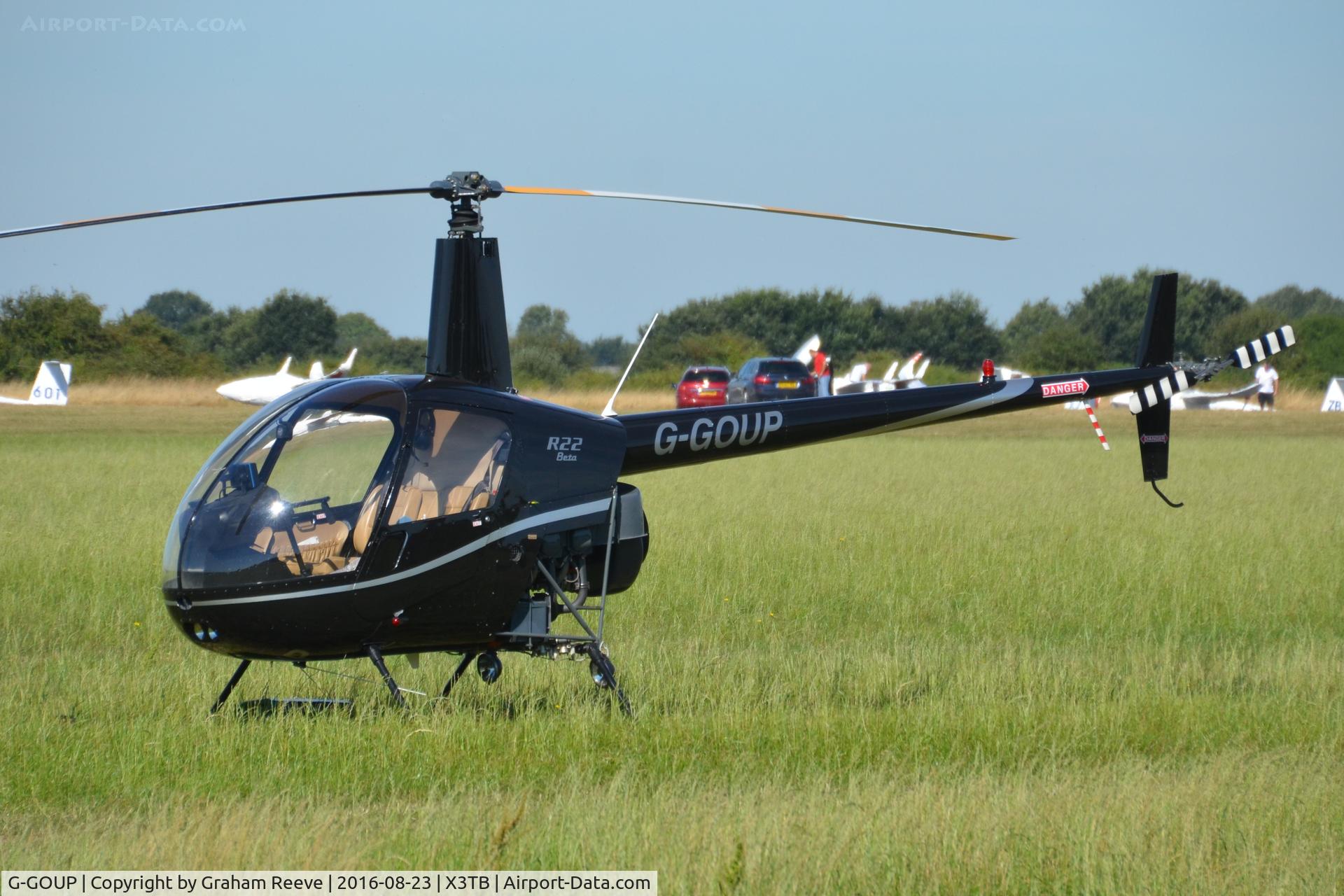 G-GOUP, 1991 Robinson R22 Beta II C/N 1663, Parked at Tibenham.