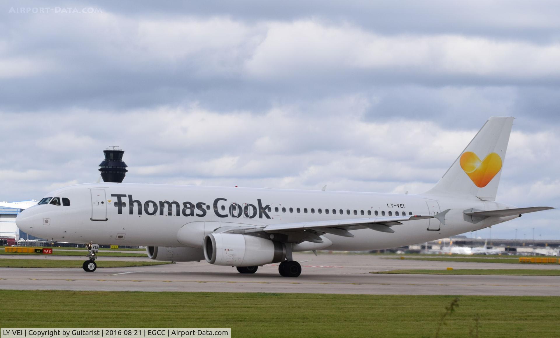 LY-VEI, 1998 Airbus A320-233 C/N 0902, At Manchester