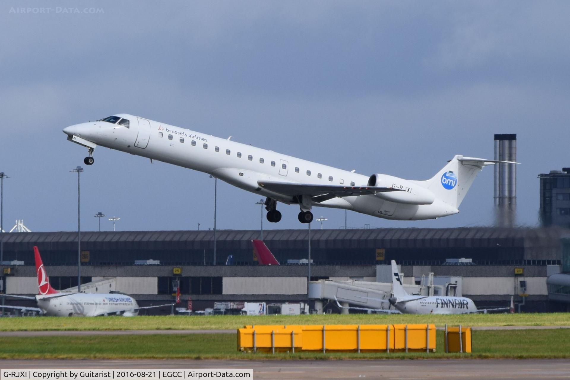 G-RJXI, 2001 Embraer EMB-145EP (ERJ-145EP) C/N 145454, At Manchester