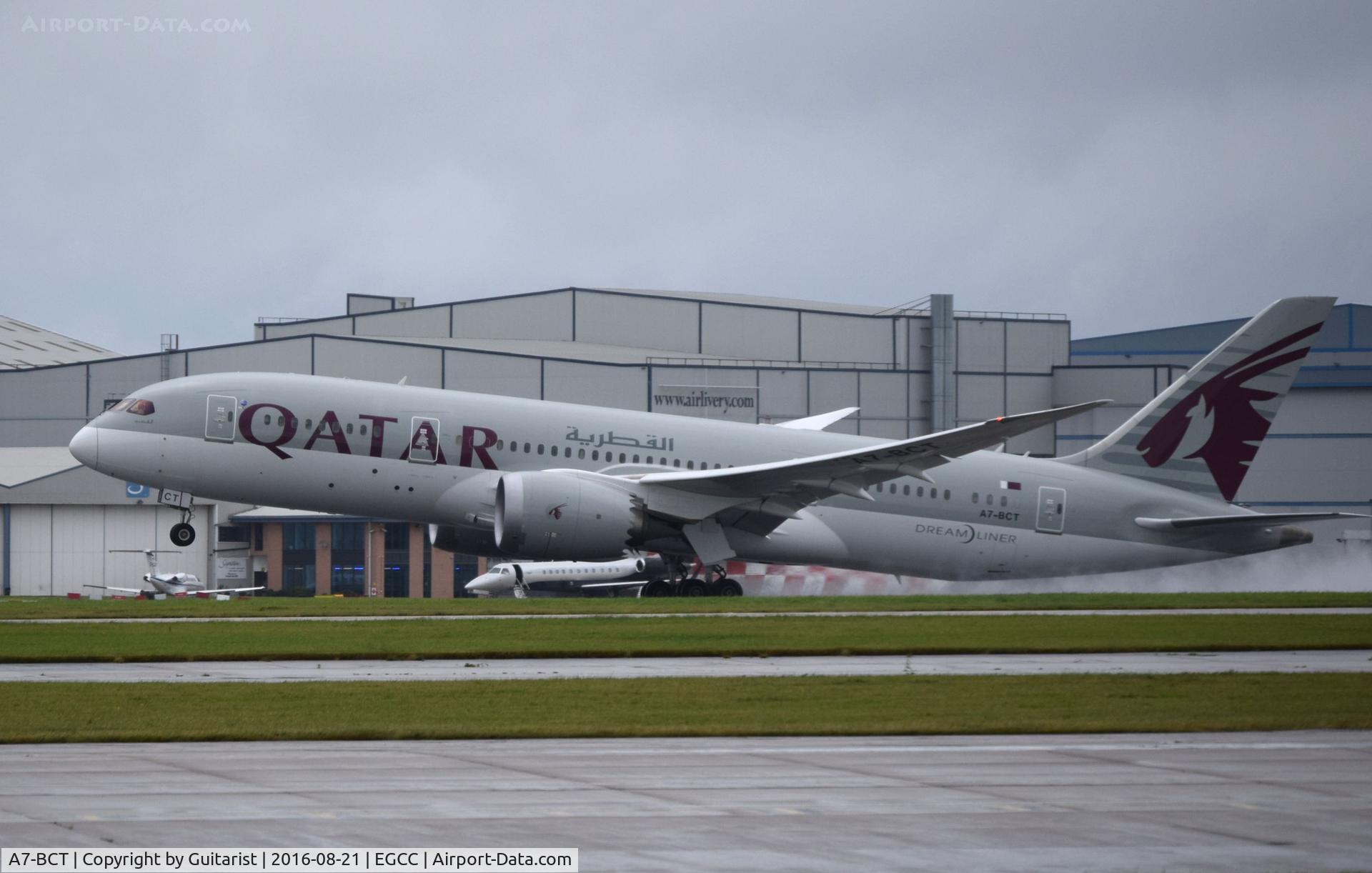 A7-BCT, 2015 Boeing 787-8 Dreamliner Dreamliner C/N 38338, At Manchester