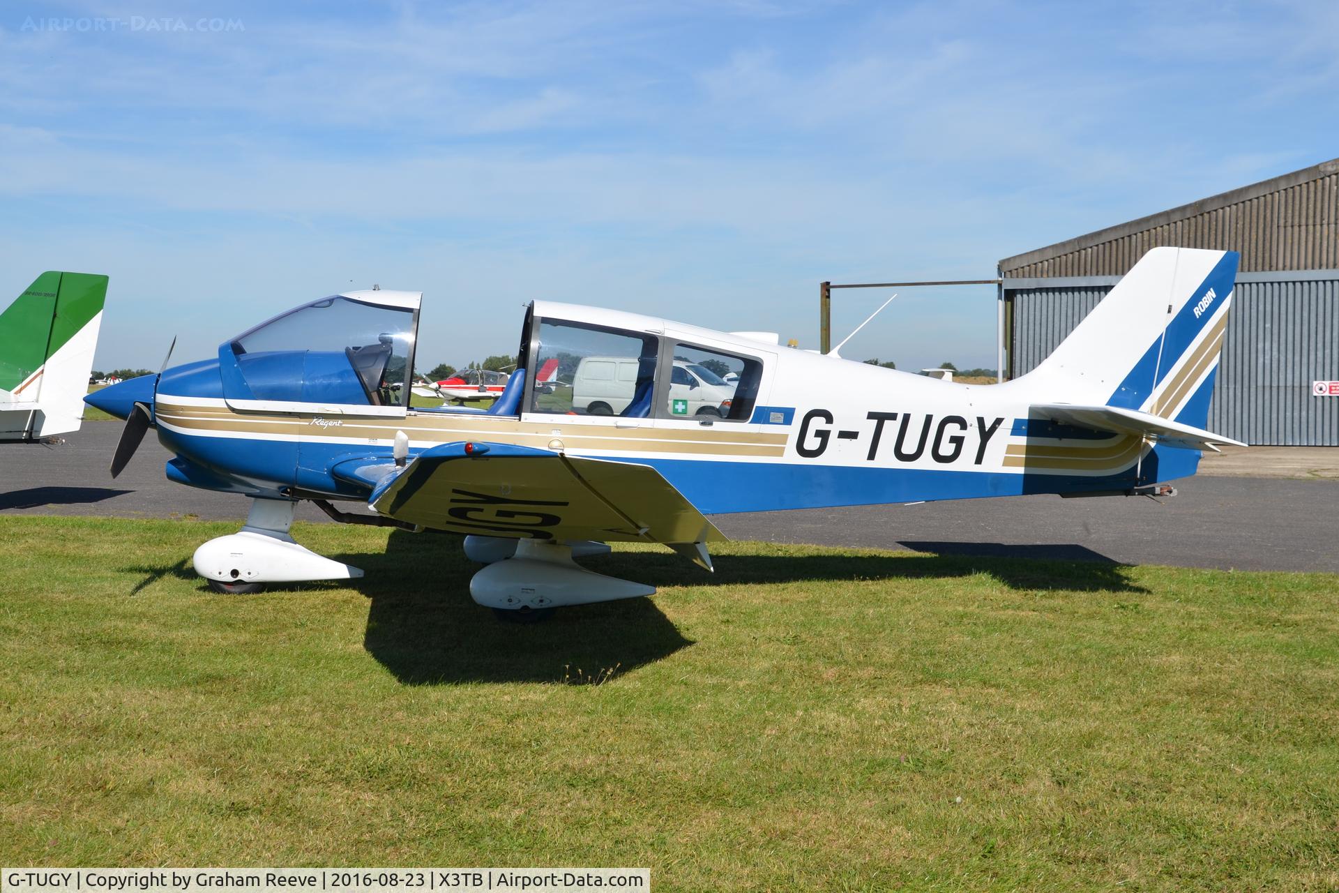 G-TUGY, 1991 Robin DR-400-180 Regent Regent C/N 2052, Parked at Tibenham.