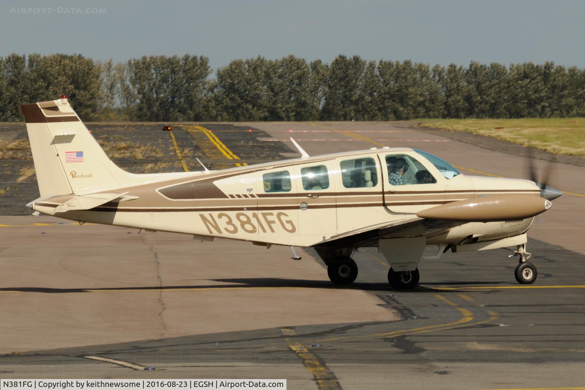 N381FG, Beechcraft A36TC Bonanza C/N EA-249, Nice Visitor.