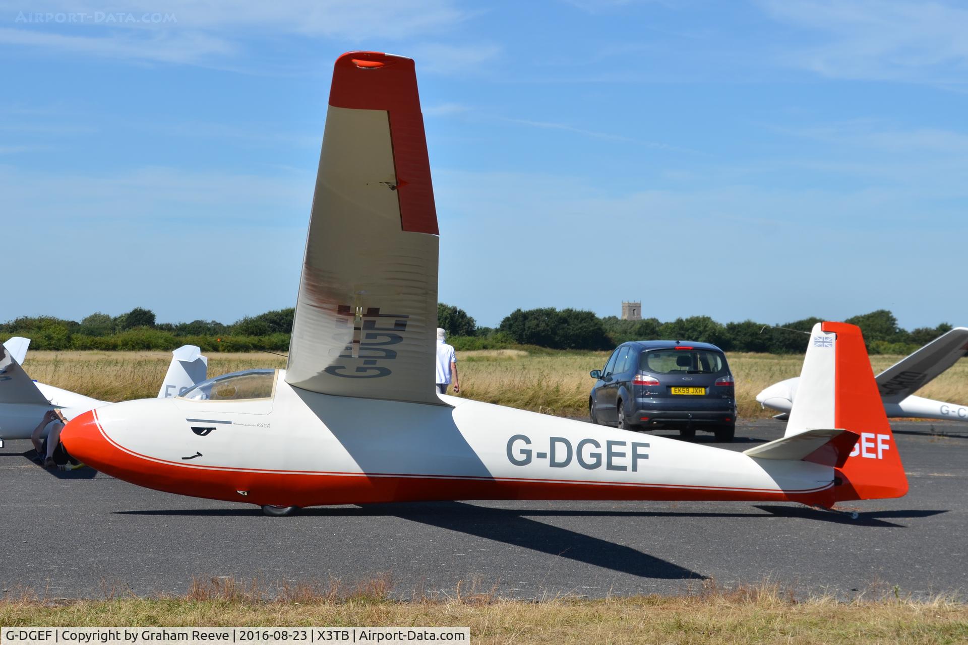 G-DGEF, 1965 Schleicher Ka-6CR Rhonsegler C/N 6459, Parked at Tibenham.